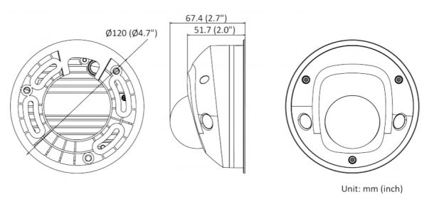 Уличная IP-камера 4Мп HiWatch IPC-D542-G0/SU (2.8 мм) с микрофоном
