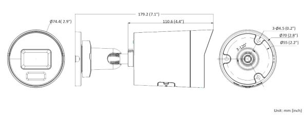 Уличная IP-видеокамера 4Мп HikVision DS-2CD2047G2H-LIU (4 мм) с EXIR/LED подсветкой и технологией AcuSense