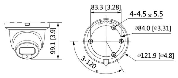 IP-видеокамера уличная 4Мп Dahua DH-IPC-HDW3449TMP-AS-LED-0280B IP-видеокамера уличная 4Мп Dahua DH-IPC-HDW3449TMP-AS-LED-0280B