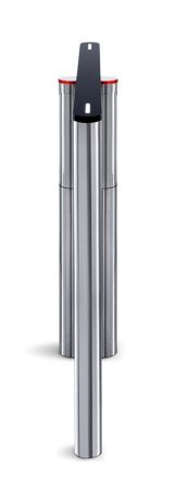 Турникет распашной двухпроходной PERCo ST-11M «Скоростной проход» с крышками из искусственного камня и створками 300 мм, высотой 1300 мм