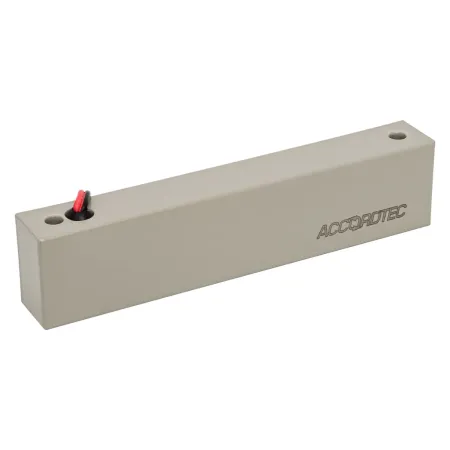 Электромагнитный замок AccordTec ML-180K с уголком, серый