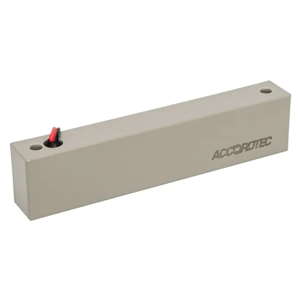Электромагнитный замок AccordTec ML-180K с уголком, серый
