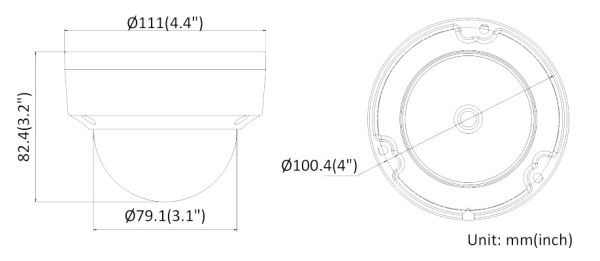 Антивандальная IP-камера 4Мп HiWatch DS-I402(C) (4 мм) с поддержкой PoE