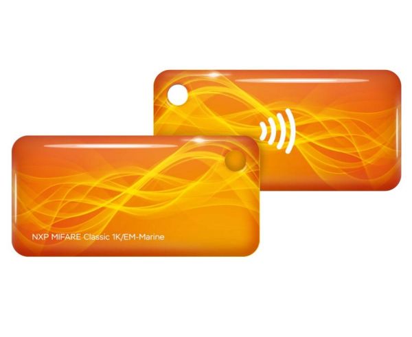 Брелок комбинированный EM-Marine + Mifare Ultralight C, UID 7 byte