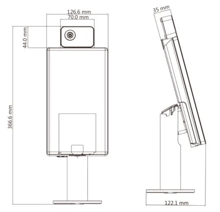 Биометрический терминал доступа HikVision DS-K5671-3XF/ZU с измерением температуры Биометрический терминал доступа HikVision DS-K5671-3XF/ZU с измерением температуры