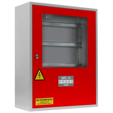 Шкаф ШПС-24 исп.11 красный с окном, для монтажа средств пожарной автоматики