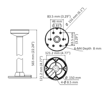 Подвесной кронштейн HikVision DS-1471ZJ-155
