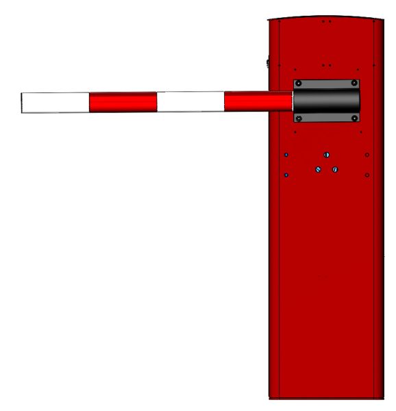 Шлагбаум автоматический скоростной Фантом Миг-3 с круглой стрелой 3 метра Шлагбаум автоматический скоростной Фантом Миг-3 с круглой стрелой 3 метра