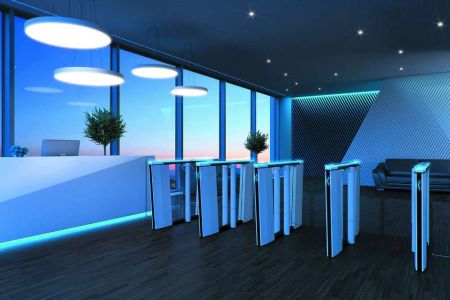 Боковой модуль скоростного распашного турникета Cominfo EasyGate Superb