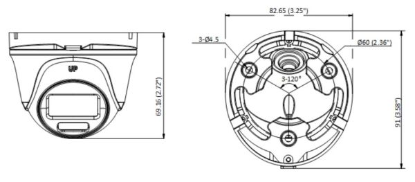 Уличная 2Мп HD-TVI видеокамера HiWatch DS-T203L (6 мм) ColorVu