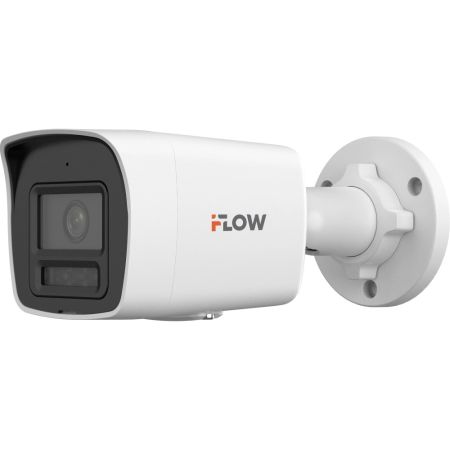 IP-камера 8Мп iFlow F-IC-2184CM(4mm) уличная, с микрофоном, BrightVu, SharpSense и LED-подсветкой до 40 м IP-камера 8Мп iFlow F-IC-2184CM(4mm) уличная, с микрофоном, BrightVu, SharpSense и LED-подсветкой до 40 м