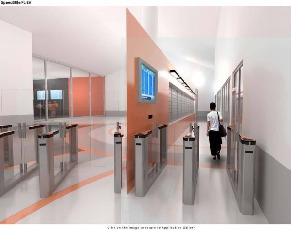 Автоматизированная проходная Gunnebo SpeedStile FL EV с корпусом 1500 мм