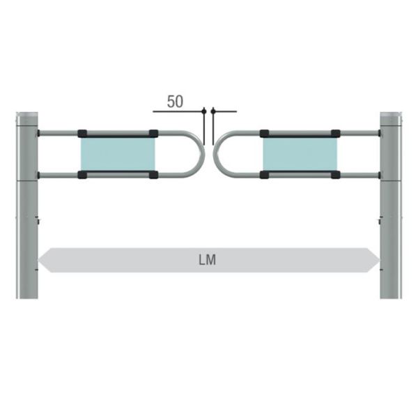 Турникет-калитка моторизованная Came SALOON 40, без створки (821SW-0010) Турникет-калитка моторизованная Came SALOON 40, без створки (821SW-0010)