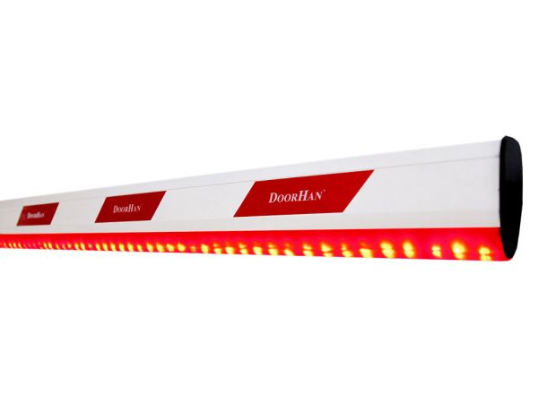 Стрела алюминиевая DoorHan Boom-4-LED c подсветкой для шлагбаума Barrier-4000