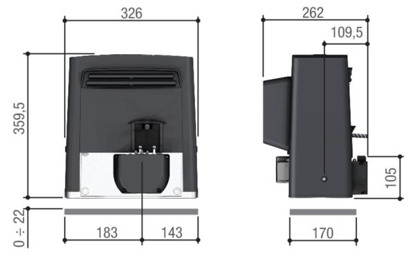 Комплект автоматики для откатных ворот Came BKS12AGS RC KIT (8K01MS-048)