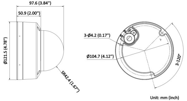 Уличная IP-камера ColorVu 8Мп Hikvision DS-2CD2187G2H-LISU (4 мм) с AcuSense и EXIR/LED подсветкой до 30 м