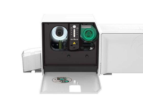 Принтер Evolis Primacy Simplex с модулем двухсторонней ламинации, USB & Ethernet, (цвет панели - красный), CardPresso XXS