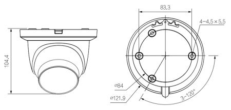 IP-видеокамера 4Мп Dahua DH-IPC-HDW5449TMP-SE-LED-0360B Full-color, уличная с ИИ