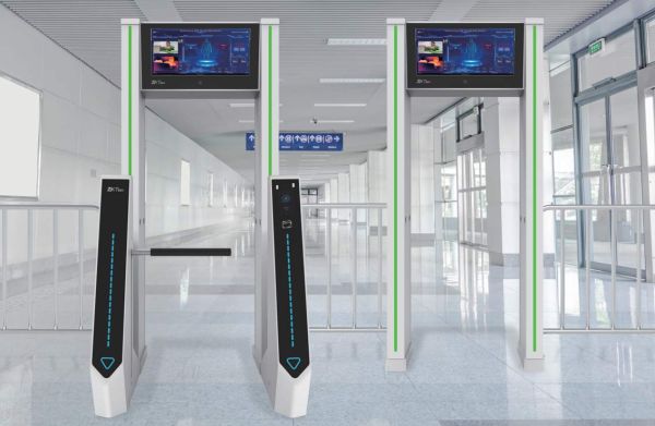 Металлодетектор с турникетом ZKTeco ZK-MD6000S с измерением температуры