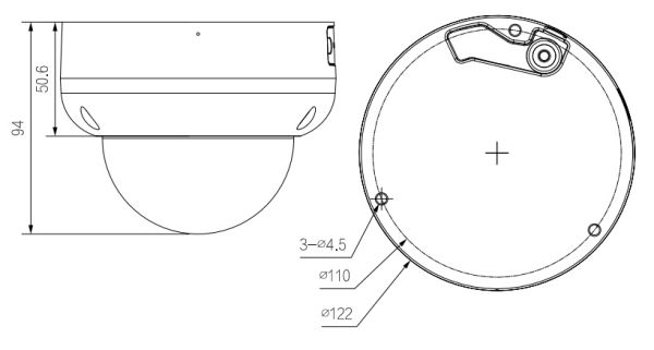 Антивандальная IP-видеокамера 2Мп Dahua DH-IPC-HDBW3241RP-ZS-S2