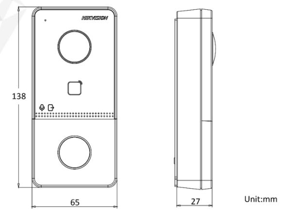 IP-комплект видеодомофонии HikVision DS-KIS603-P(C) с PoE и Wi-Fi