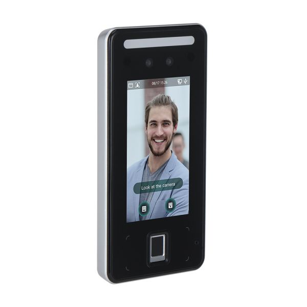 Биометрический уличный терминал доступа AI Dahua DHI-ASI6214J-MFW с распознаванием лиц, отпечатков и Mifare карт