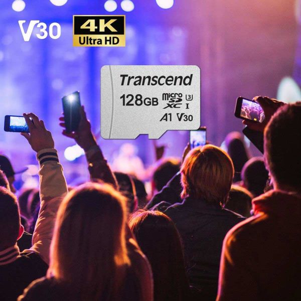 Карта памяти microSDXC Transcend 128 ГБ, TS128GUSD300S-A Карта памяти microSDXC Transcend 128 ГБ, TS128GUSD300S-A