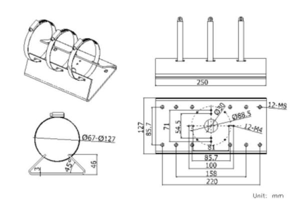 Кронштейн для видеокамер HikVision DS-1275ZJ-BJH-140