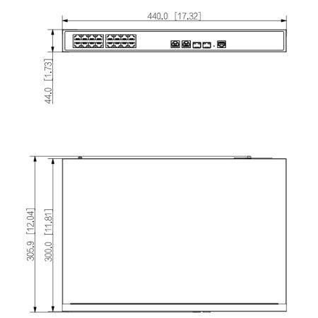 ePoE-коммутатор 24-портовый Dahua DH-LR2226-24ET-360, гигабитный, управляемый