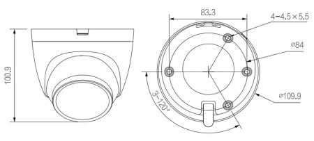 IP-видеокамера уличная 2Мп Dahua DH-IPC-HDW1239VP-A-IL-0280B с ИК и LED-подсветкой