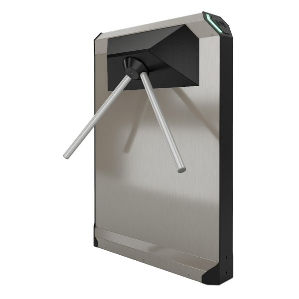 Турникет-дуопод моторизованный STOP-COVID-счетчик Rusgate Premier P2-M-Slim v.1.2 (с автоматическими планками Антипаника)