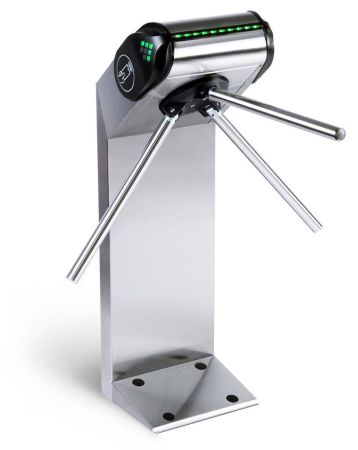 Электронная проходная PERCo-KT08.3A из нержавеющей стали, с автоматическими планками Антипаника