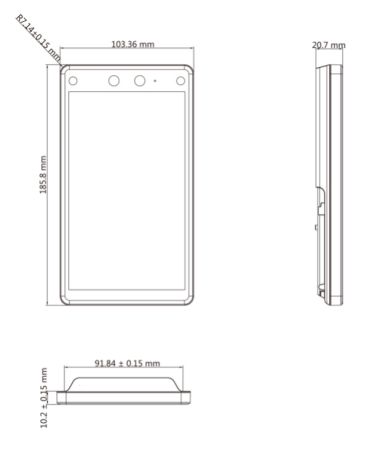 Биометрический терминал доступа HikVision DS-K1T672M по распознаванию лиц