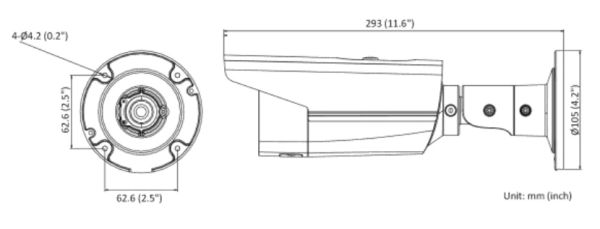 Уличная IP-камера 4Мп HiWatch IPC-B542-G2/4I (6 мм) с EXIR-подсветкой 80м Уличная IP-камера 4Мп HiWatch IPC-B542-G2/4I (6 мм) с EXIR-подсветкой 80м