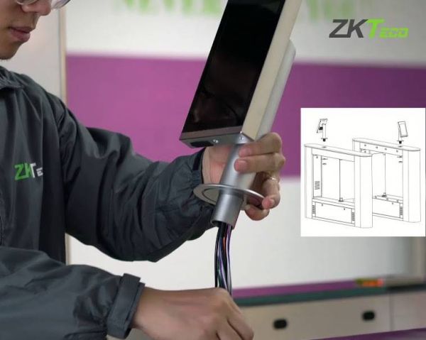 Биометрический считыватель ZKTeco FaceDepot-7BL [CH] (EM) с кронштейном для установки на турникет