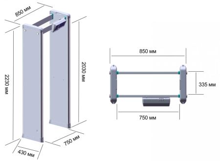 Арочный металлодетектор Блокпост РС Z 100