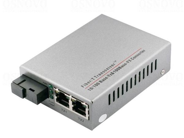 Оптический медиаконвертер Ethernet Osnovo OMC-100-21S5b до 20 км