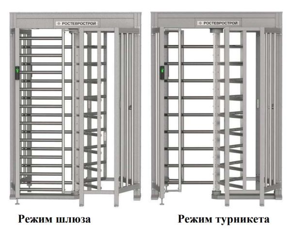 Турникет-шлюз полноростовой однопроходной Ростов-Дон ПР1Ш/3М2