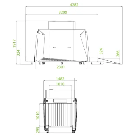 Рентгеновский интроскоп ZKTeco Blade100100 White двухэнергетический для багажа