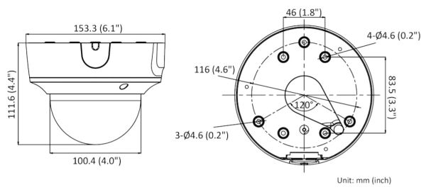 Антивандальная IP-камера 4Мп HiWatch IPC-D642-G2/ZS (2.8-12 мм) с моторизированным объективом