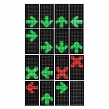 Светодиодный двухсекционный светофор Инфопаркинг ИС-1/MATRIX(1Q8/220/160Х32/УНИВ.)