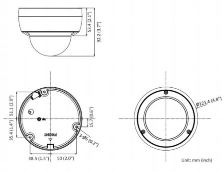 Уличная антивандальная IP-камера 2Мп HiWatch IPC-D022-G2/U (2.8 мм) с микрофоном