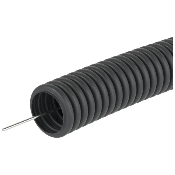 Труба ПНД легкая черная D=32 с протяжкой, не распространяющая горение