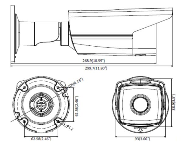 Уличная IP-видеокамера 2Мп HikVision DS-2CD2T23G0-I8 (4 мм) с ИК-подсветкой 80 м