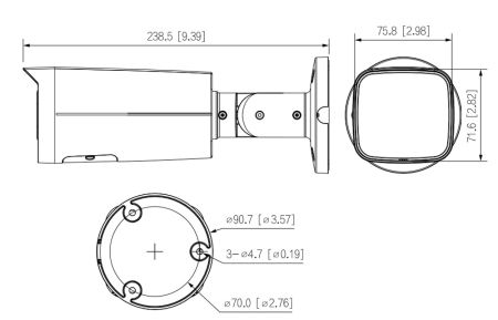 IP-видеокамера уличная 4Мп WizSense Dahua DH-IPC-HFW2449TP-AS-IL-0600B с ИИ