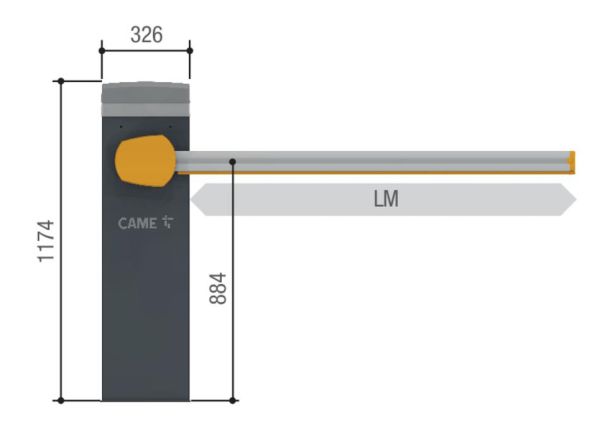 Тумба шлагбаума Came GPX40MGS