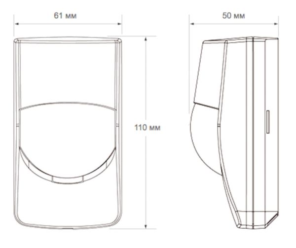 Комбинированный пассивный ПИК+СВЧ извещатель Optex FMX-DT