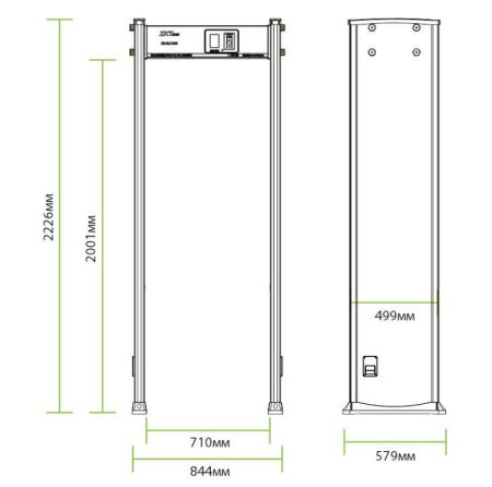 Металлодетектор арочный ZKTeco ZK-D2180 Металлодетектор арочный ZKTeco ZK-D2180