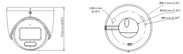 Уличная купольная HD-TVI видеокамера 2Мп HikVision ColorVu DS-2CE70DF3T-MFS (2.8 мм) с микрофоном (AoC)