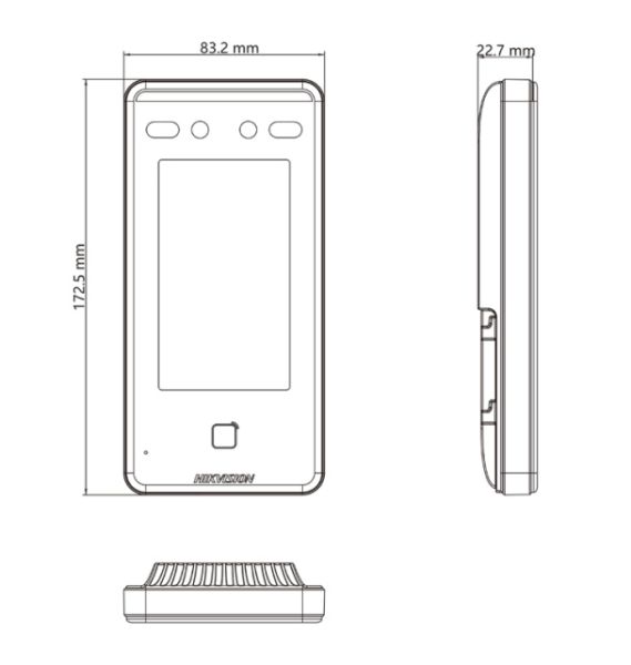Терминал распознавания лиц HikVision DS-K1T341CM с алгоритмом глубокого обучения